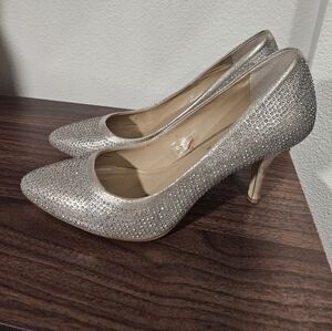 Elegant Silver Women's Heels